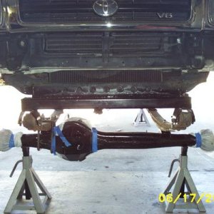 SAS swap   FJ 80 Axle 1