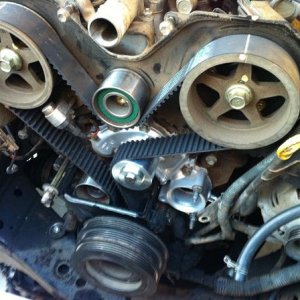 replacing timing belt n water pump