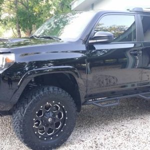 Lifted 4 1/2 inches Front