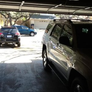 Another shot with its replacement - a Subaru Outback that I plan to replace with a 4Runner Trail.