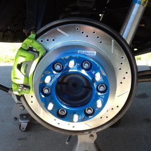 Rear PowerStop Slotted & Drilled Rotors w/HD Towing Pads