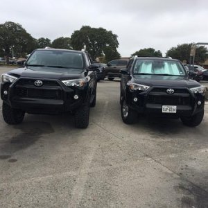 Basically a before and after. This guy parked by me so I started to back out then stopped to get a pic of the comparison.