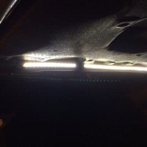 The under the hood strip illuminated.