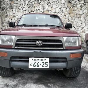 testing the front JDM licence plate..