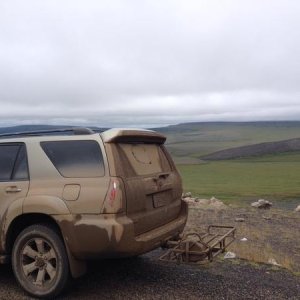 North of the Arctic Circle on the famous Dempster Highway in Yukon, Canada.
