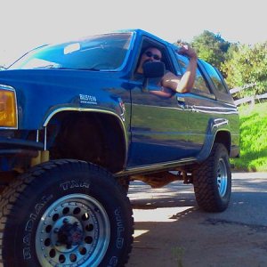 My buddy who drive me down to pick up the new toy in the pilot seat.  This pic brings back good memories.