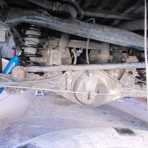 rusty but new shocks and springs