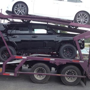 on truck