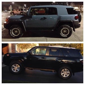 I traded my FJ Cruiser Ultimate Edition for my SR5. Just has a baby and the SR5 is more practical.