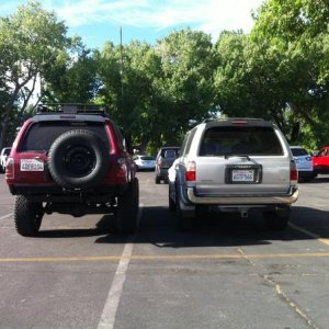 Home built rear tire carrier