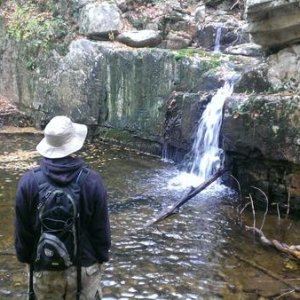 One of the small falls on the way to St. Mary's Falls