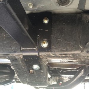 Front Passenger after drilling the hole.