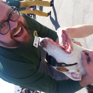 Rutledge Wood and buzz at the Kyle Petty Charity ride across America.