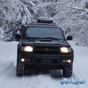 4Runner Winter 2008 - Goodyear Forteras with Chains 4WD-H