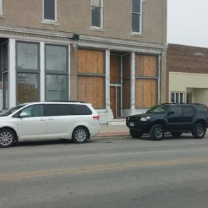 Met up with my brother in a small random town and had to get a picture of our Toyotas together