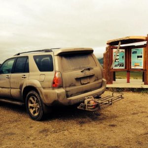 Crossing the Arctic Circle, Dempster Highway Yukon.