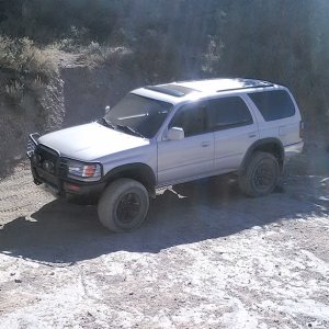 on the way up the trail