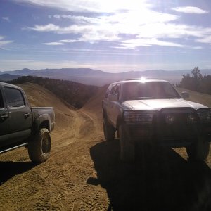 top of the hill