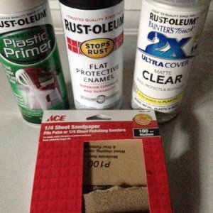 Painting wheel caps