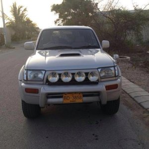 The front is adorned with 4 Hella Fog Lamps. I am planning to replace them with a more discreet LED Light Bar under the bull bar