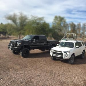 My buddy too a pic of my truck and T4R together at the river and did some editing to it