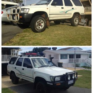 before after pciture to where she is now