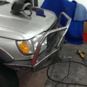Welding together my project bumper :) Courtest of Northwest Trail Innovations based in Battleground, WA.

Corey makes great products, I highly recomme