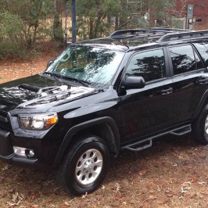 After Daystar leveling kit and installing N-Fab nerf bars.