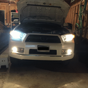 Comparing new LED's to stock headlights