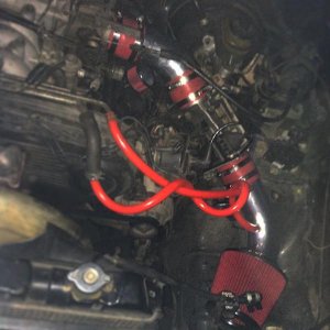 my intake had a gaming hole in the under it, bought a cold air intake to replace it.