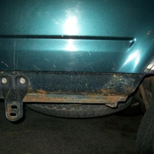 Passenger side corner.