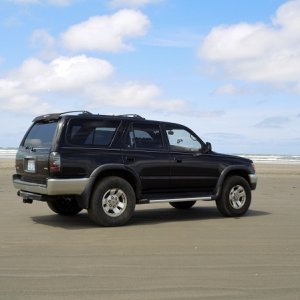 camping on the beach.. all stock except tail lights