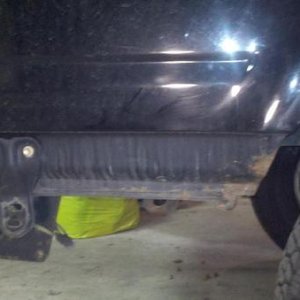 Oxidation beginning behind the Bumper