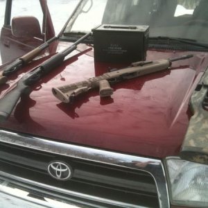 out shootin with some mates