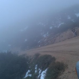 showy mountain tops, friends Ranger sticking out in picture