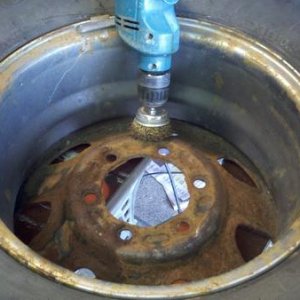 Spare tire rust removal...