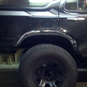Spare tire is rust free. Placed it next to my 4R just to get an idea.