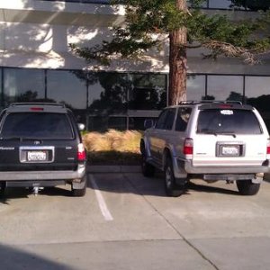 Parked at work next o stocker.  Poor angle to really see the difference in height