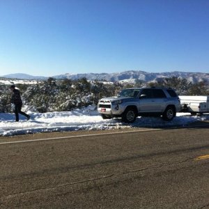 Snow found in Ranchita