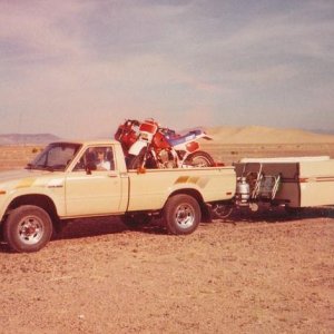 Camping in Dumont Dunes in 1990