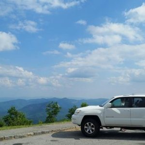 Looking out over the Pisgah National Forest from the Blue Ridge Parkway, near Mt. Pisgah