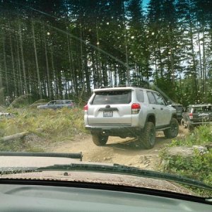 on the trail