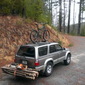 how to carry firewood with a 4Runner