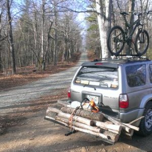how to carry firewood with a 4Runner
