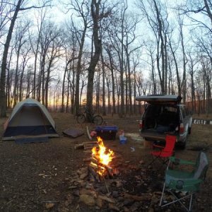 Camping in the Chattahoochee national forest