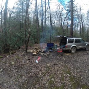 Camping in the Chattahoochee national forest
