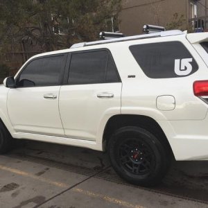 TRD Pro wheels installed