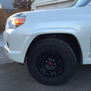 TRD Pro wheels installed