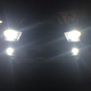 Vleds LED fog lights installed