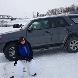 Went ice fishing today in my 4runner it was a good day